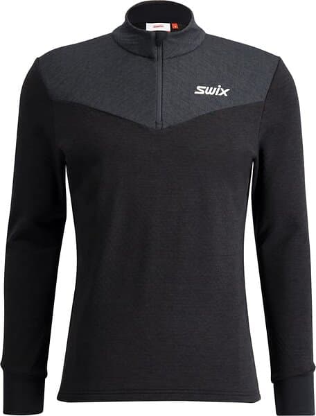 Swix Nordic Midlayer Half Zip - Herre - Sort - XL male