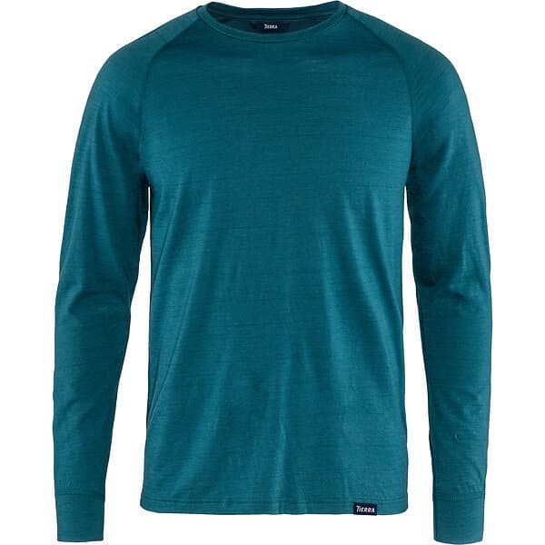 Tierra woolpa ls tee youth  - graphite  - 140 - Naturkompaniet