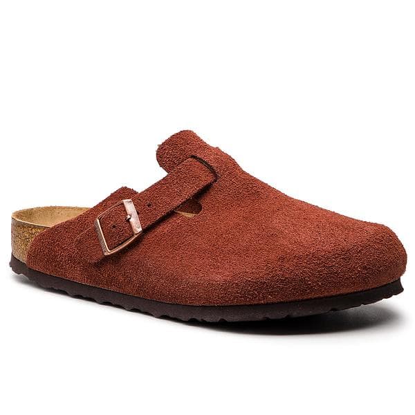 Birkenstock Boston Suede Leather - Velvet Grey female