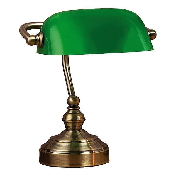 Markslöjd - Bankers Bordlampe 25 cm Oxide/Green