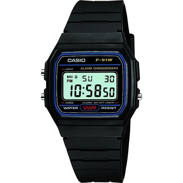 Casio Vintage Timeless F-91W-1YEG - Unisex - 33 mm - Digitalt - Kvarts