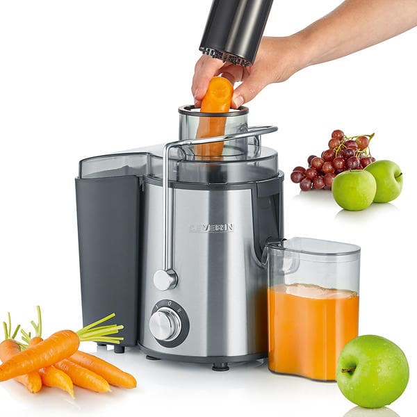 Severin Juicer 500 ml 400 watt Stål/sort