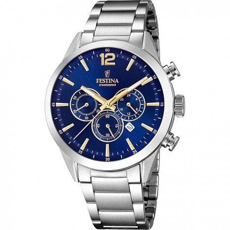 Festina Herreklokke F20343-2 Sport Blå/Stål Ø44 mm