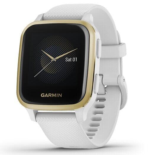 Garmin Venu Sq smartklokke, gullfarget urkasse/silikonrem
