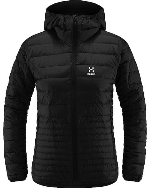 Haglöfs Micro Nordic Down Hooded Jacket Women Frost Blue female