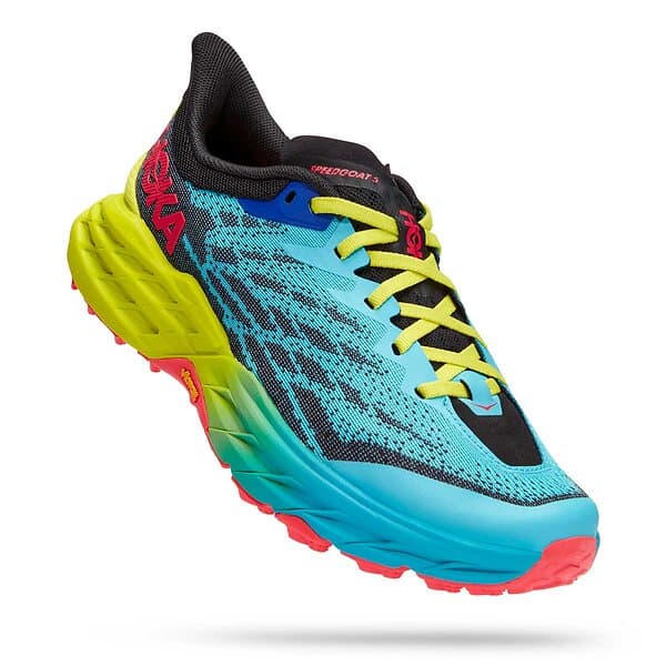 Hoka Speedgoat 5 WIDE Herre Thyme / Fiesta, US 9,0 | 42 2/3